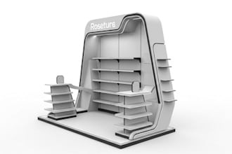 design gondolas, posm, kiosk, podium, retail product display, exhibition booth