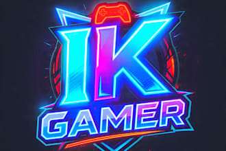 create a custom gaming logo with a high quality design