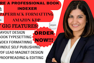 create a professional back o book index for clear reader navigation