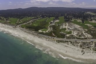 enlarge 3d mixed use development, waterhazard amenities, aerial render