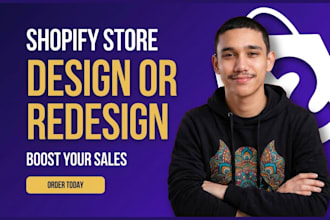 design, redesign, or clone your shopify ecommerce website as a shopify expert