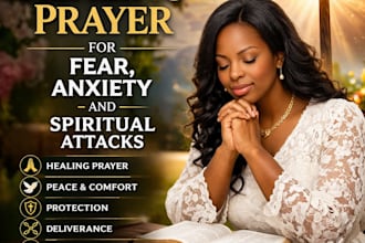 offer healing prayer for fear anxiety, trapped emotions and spiritual attacks