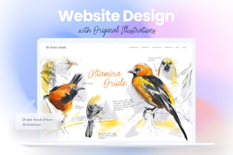 design your website with custom illustrations