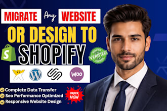 migrate wordpress, wix or woocommerce website to shopify migration