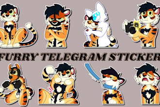 nsfw furry telegram sticker ref sheet discord sticker sfw furry animated sticker
