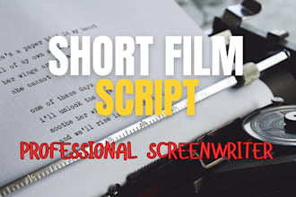 write a professional short film screenplay