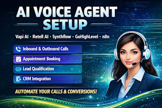build ai voice agent using vapi ai, retell ai, synthflow, gohighlevel, n8n