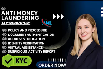 provide aml, kyc and sanctions consultancy services