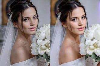 do photo retouching for wedding photo editing and image editing