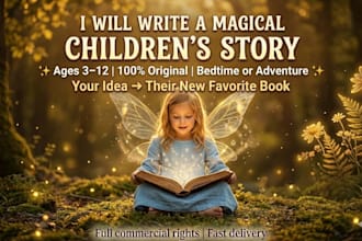 write custom bedtime stories and magical childrens books