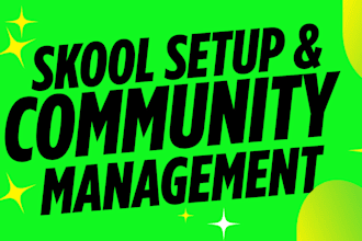 setup skool online course setup skool online community skool community manager