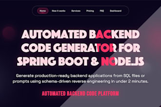 build a production ready backend API in nodejs or spring boot