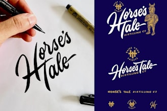 design notary, cursive, handwritten signature logo