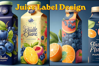 design juice label beverages energy drinks water bottle beer can food packaging