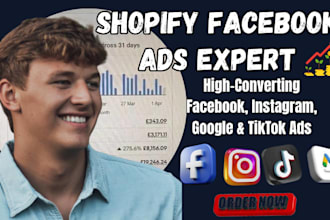 setup meta ads, instgram ads, shopify facebook ads campaign and fb lead campaign