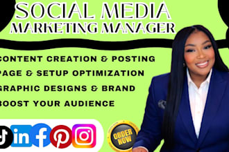 social media marketing manager social media content creator social media manager