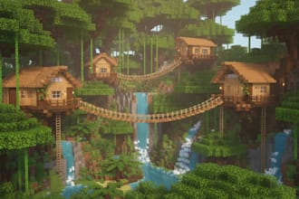 design 3d voxel characters environments and assets for games, VR mobile