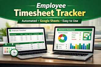 create a professional employee timesheet and attendance tracker in google