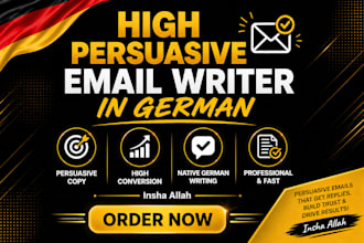 be your high converting email writer in german insha allah
