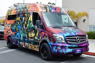 design professional car wrap, van wrap