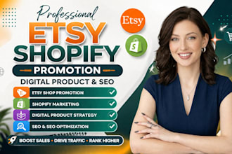 boost etsy promotion shopify stan gumroad digital product store seo marketing