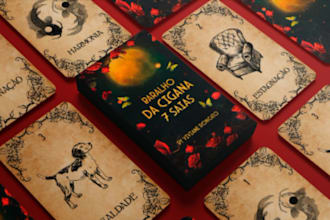 design custom oracle tarot card zodiac playing card tcg box design board game