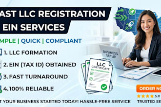 do llc registration, company registration in USA with with ein
