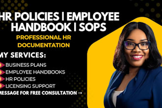 prepare your employee handbook, HR policies, sops and job descriptions creation