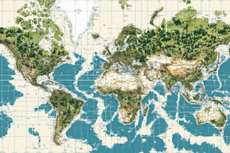 design a map in vector format, location map