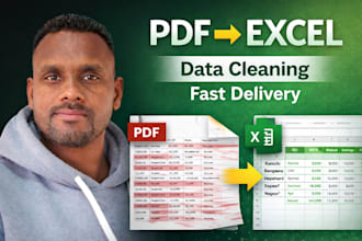 convert PDF to excel with clean structured data