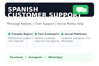 provide customer support and reply to messages in spanish