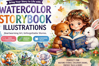 illustrate children storybook illustration children book illustration watercolor