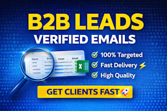 provide b2b leads and verified emails