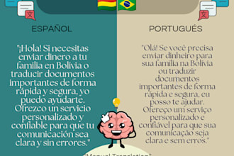 translate your documents from portuguese to spanish or vice versa