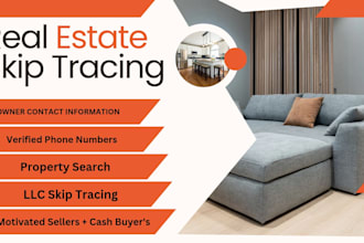 do skip tracing and lead generation for USA real estate