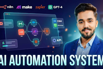 build ai automation workflows using n8n, make, zapier