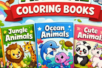 design log books, coloring books and puzzle books for print