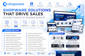 develop shopware, update and migrate shopware, fix shopware issue, shopware seo