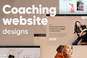 design  life coaching website, career coaching website