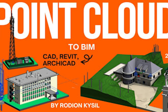 convert point cloud to bim 3d model in revit, archicad or cad