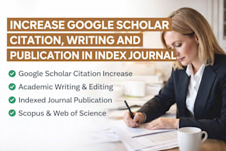 increase google scholar citation, writing and publication in index journal