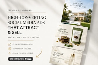 do social media advertising, facebook ads post, instagram post, carousel design