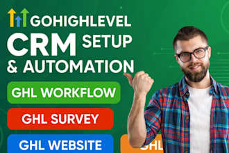 setup gohighlevel workflows, websites in ghl, forms, surveys, funnels