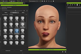rig, fix, and animate 3d character model, metahuman in cc4, cc5 3d iclone facial