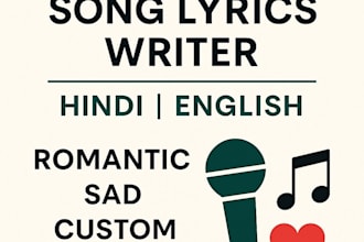 write emotional hindi song lyrics and creative story