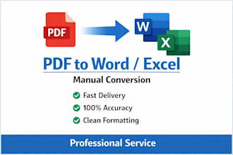 convert PDF to word or excel