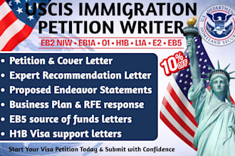 write e2 business plan eb2 niw petition letter eb1a rfe l1a usa visa immigration