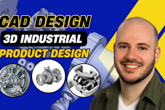 create 3d cad design, industrial cad design and 3d product design in fusion360