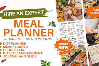 design meal plan, nutrition journal, diet planner, diet plan, keto meal plan