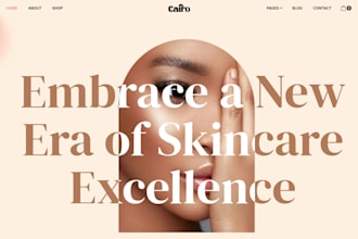 design skincare website beauty website spa website vagaro hair nails website